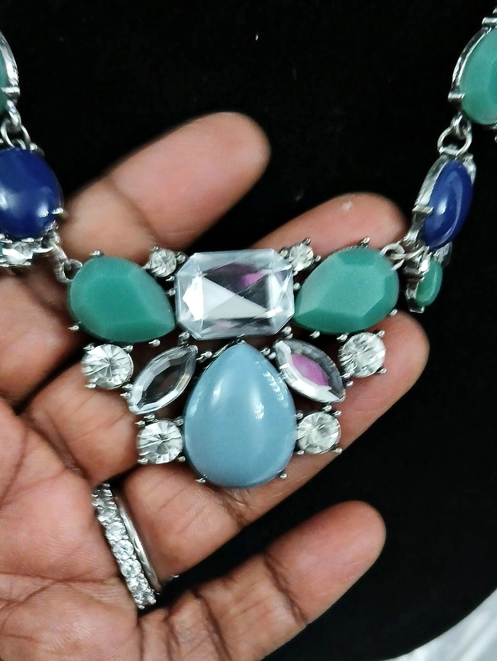Multicolor Statement Necklace - Picture 3 of 5